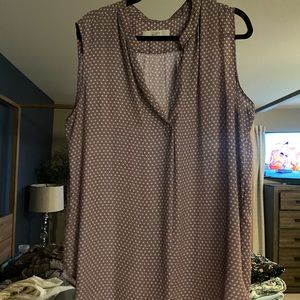 Loft Printed Sleeveless Blouse